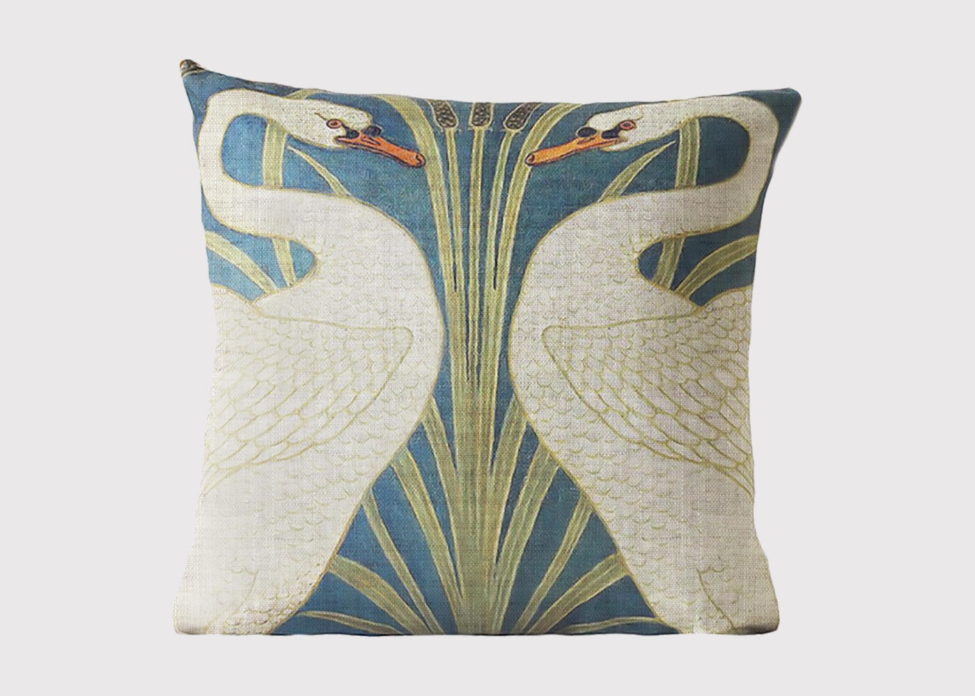 Spring Swan Cushion