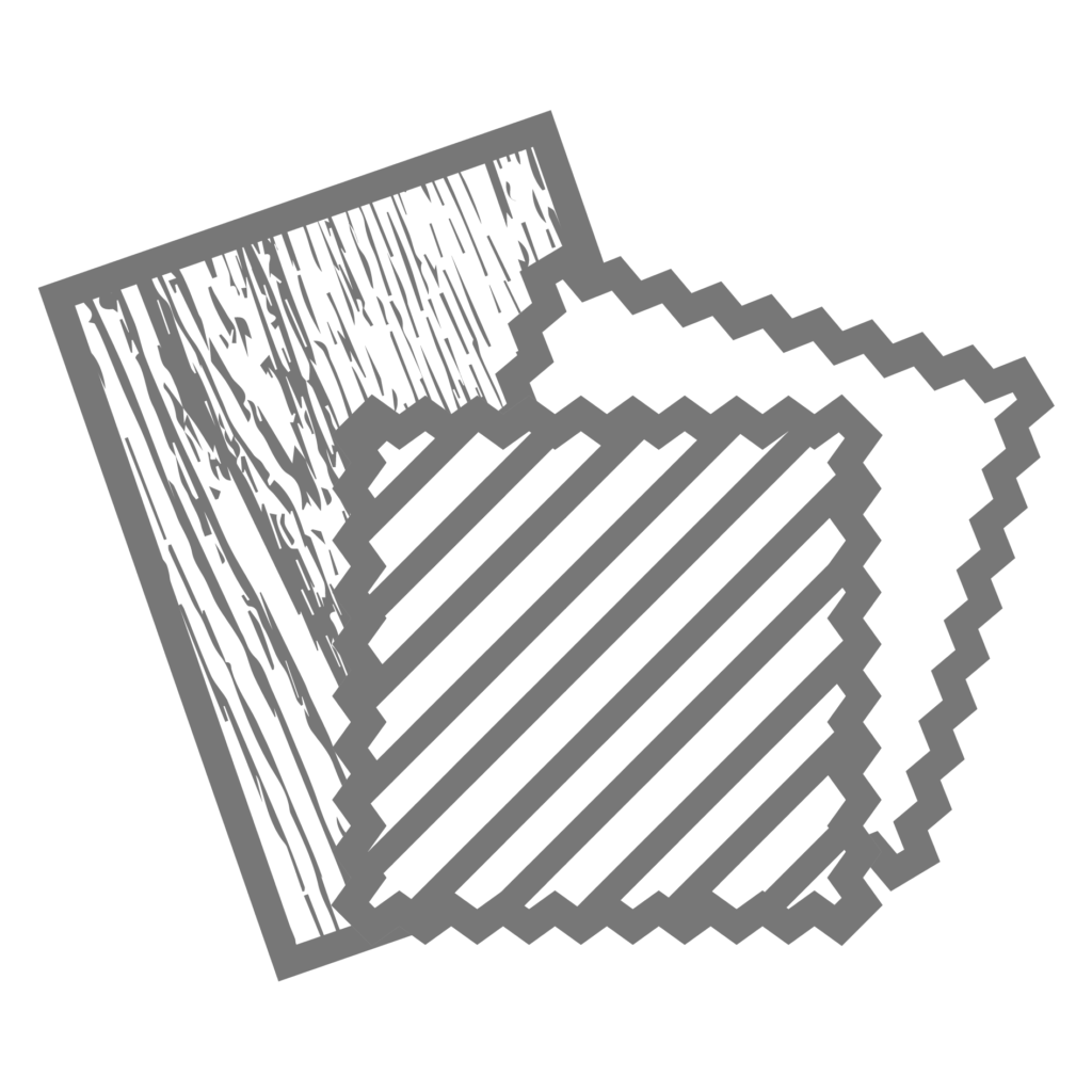 wood samples, fabric samples
