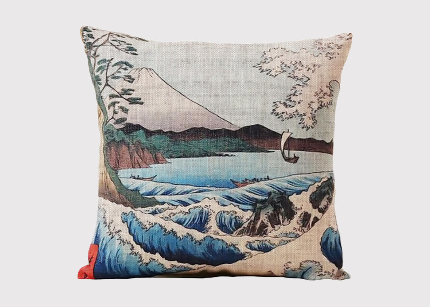 Japanese Seascape Cushion